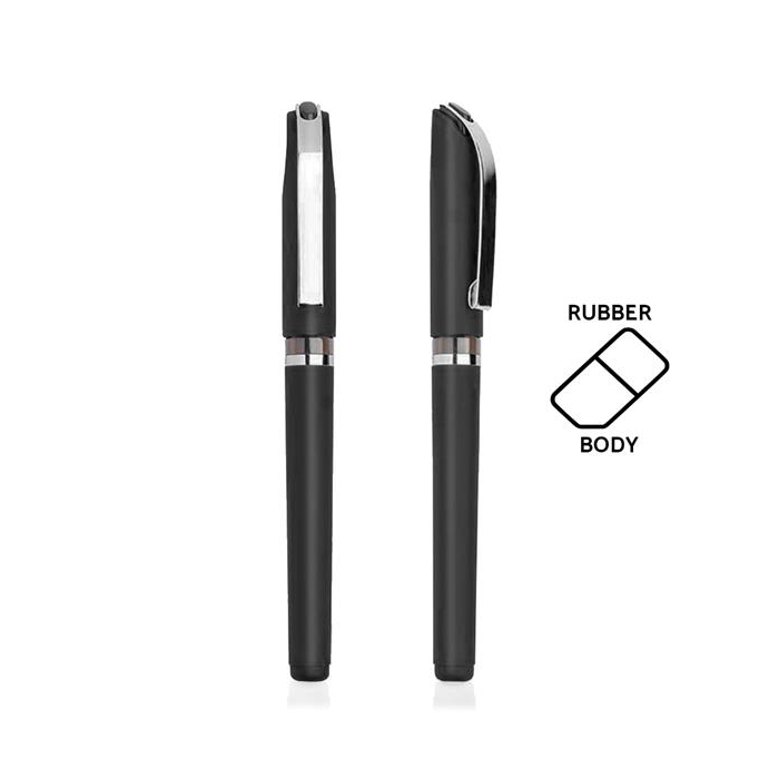 Długopis plastikowy ze srebrnymi detalami / Synter