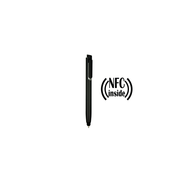 Długopis z chipem NFC, touch pen | Henrietta czarny