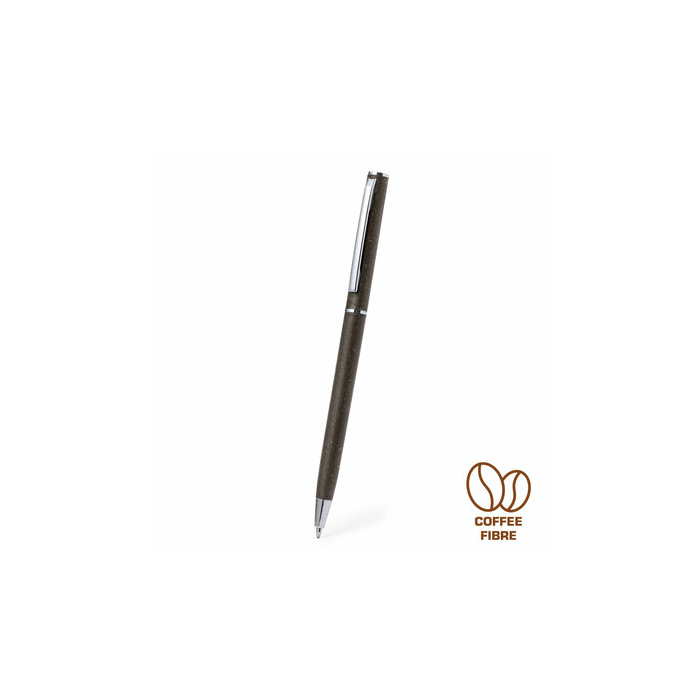 Długopis z łusek kawowych brązowy