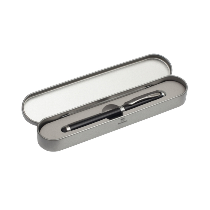 Długopis ze wskaźnikiem laserowym Supreme – 4 w 1, czarny