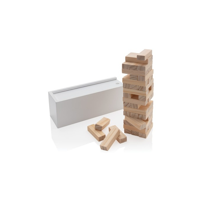 Drewniana gra zręcznościowa biały