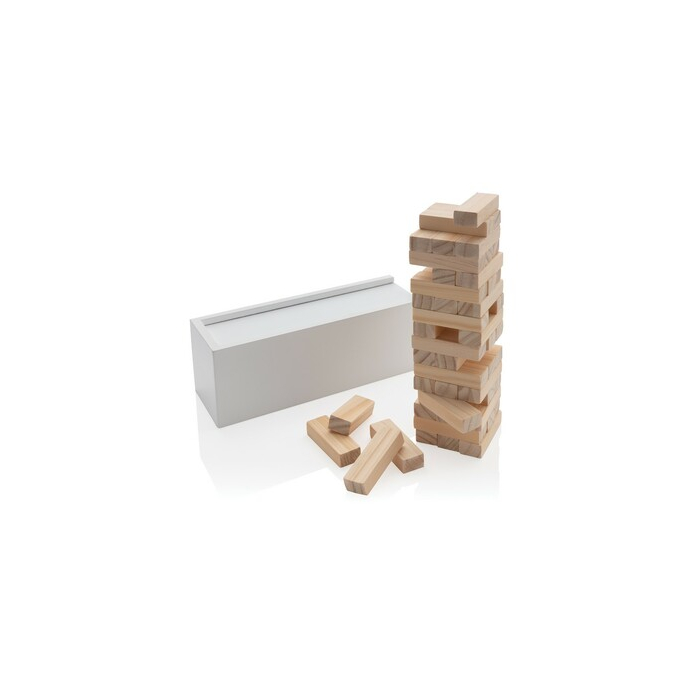 Drewniana gra zręcznościowa biały
