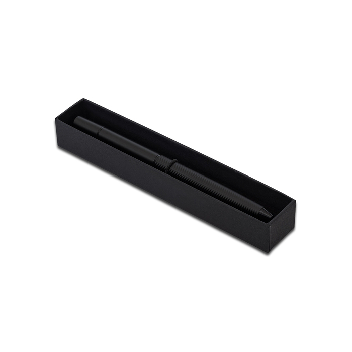 Duet 2w1 długopis i ołówek wieczny w pudełku, czarny