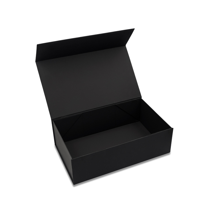 Duże składane pudełko prezentowe Brixton, czarny