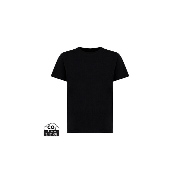 Dziecięca koszulka Iqoniq Koli, bawełna z recyklingu czarny