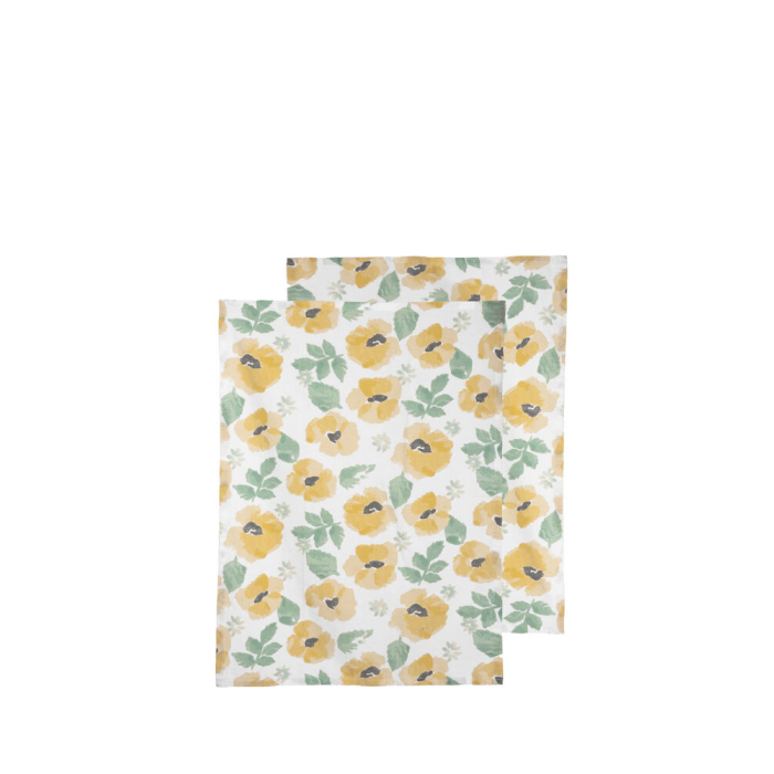 EDEN RĘCZNIK KUCHENNY, 2-SZT., Ż&Oacute;ŁTY