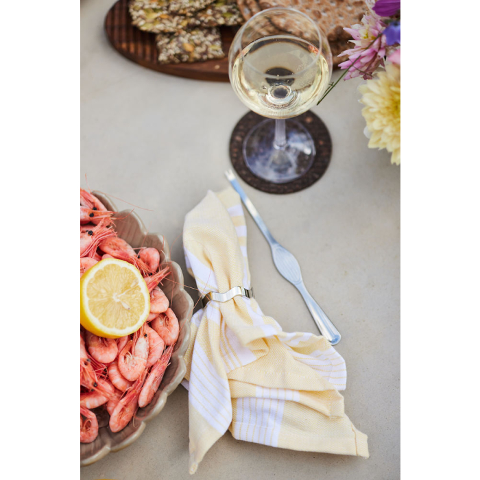 ELLA HAMAM EKO MAŁY RĘCZNIK 4-PACK, 45x45CM, Ż&Oacute;ŁTY