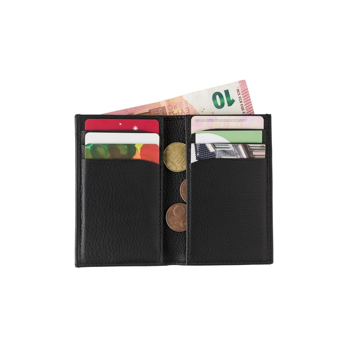 Etui na karty kredytowe, ochrona RFID czarny