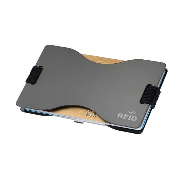 Etui na karty z ochroną RFID GLADSTONE, czarny