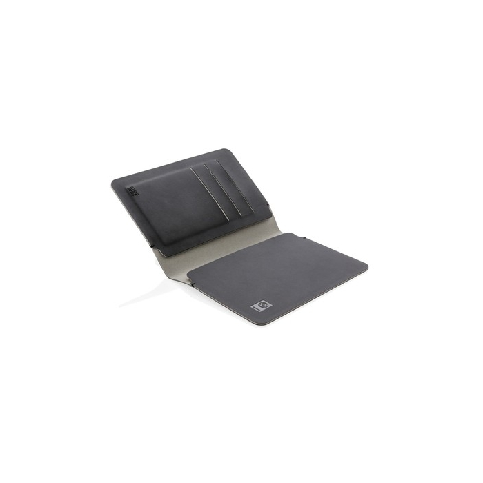 Etui na paszport i karty Quebec, ochrona RFID czarny, szary