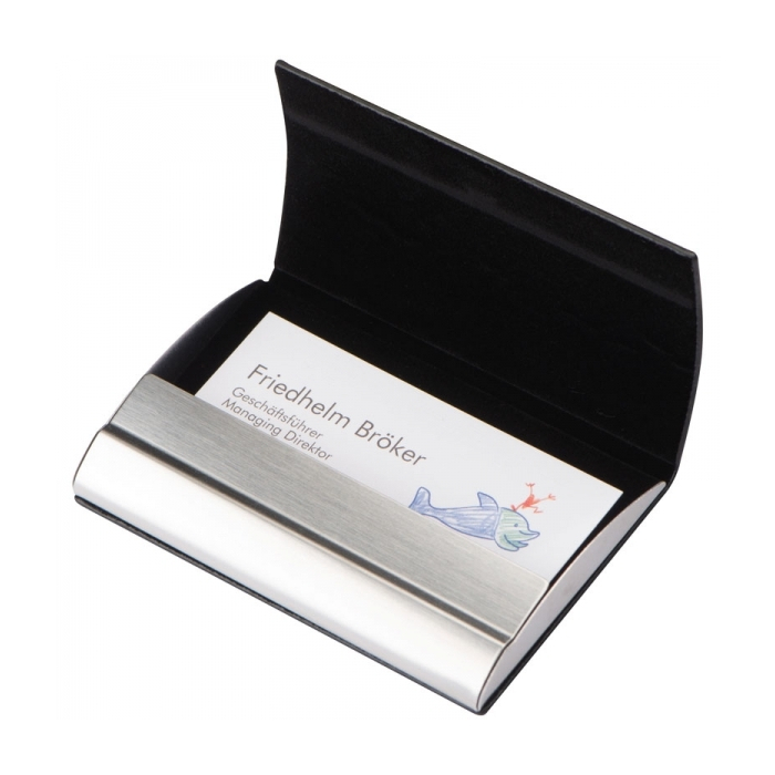 Etui na wizytówki CARDIFF, czarny