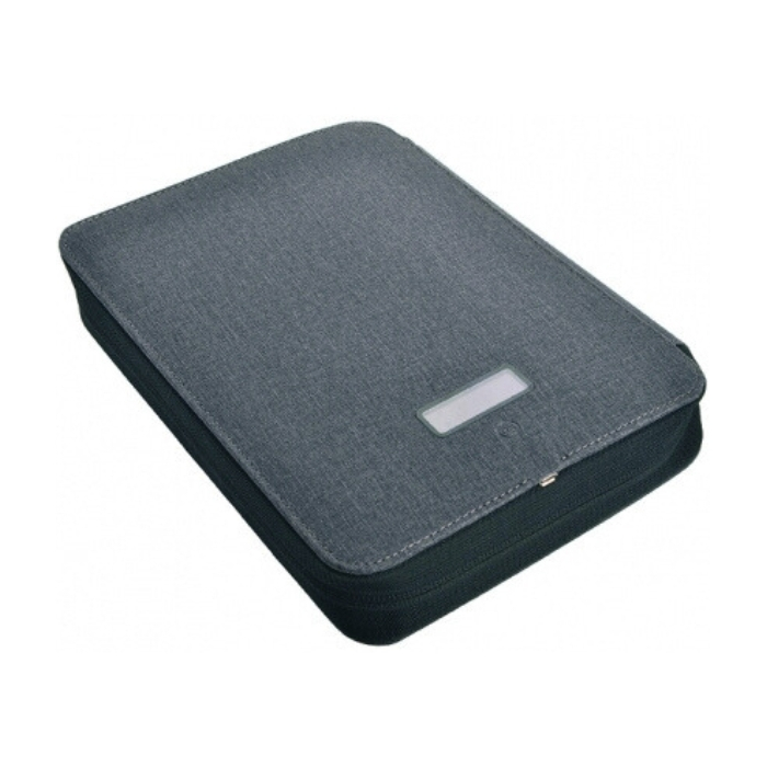 Folder A5 i power bank 4000 mAh SORBONNE Pierre Cardin, ciemnoszary