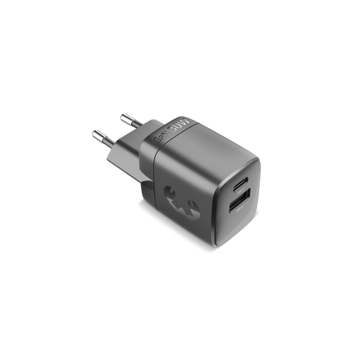 Fresh 'n Rebel Ładowarka 30W GaN USB-C i USB-A, szary