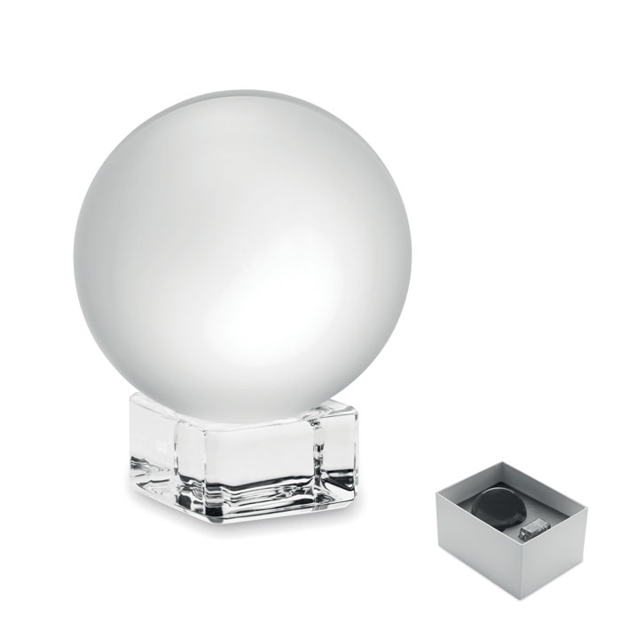 GLASSWARD - Szklana stauetka kula, Przezroczysty