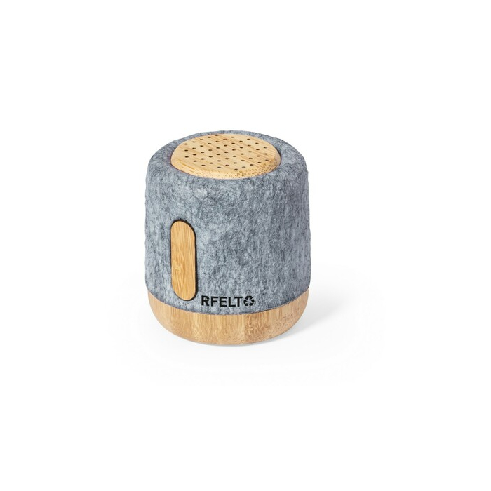 Głośnik bezprzewodowy 3W z filcu RPET i bambusa szary