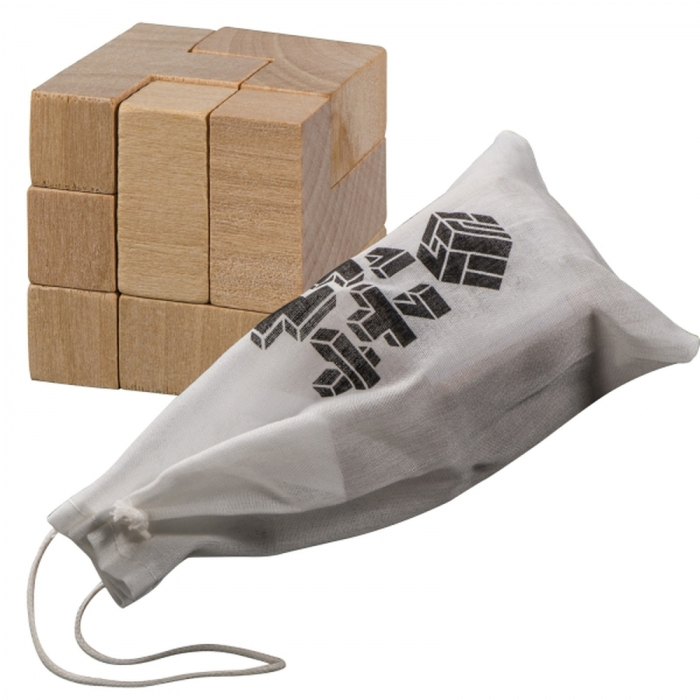 Gra układanka drewniana, brązowy