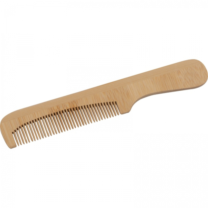 Grzebień do włosów bambusowy, beżowy