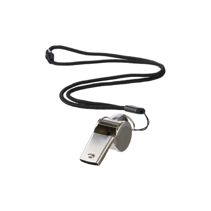 Gwizdek ze sznurkiem czarny