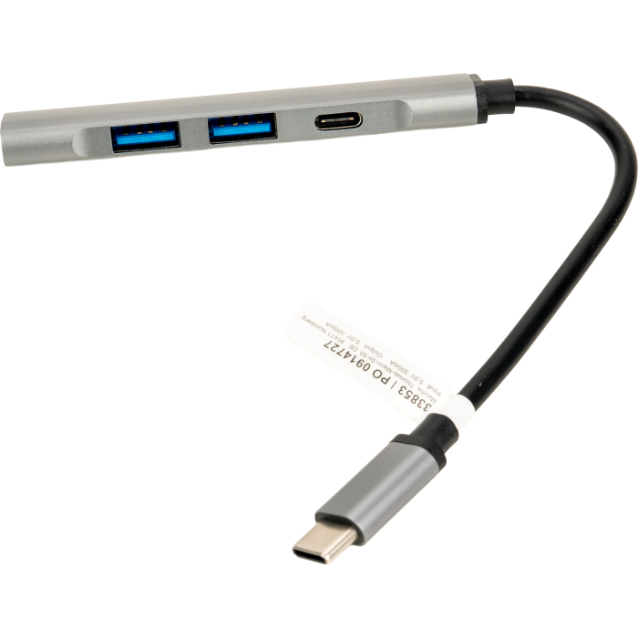 HUB rozgałęźnik z funkcją transferu danych, szary