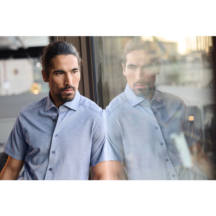 INDIGO BOW 133 S/S TAILORED SHIRT