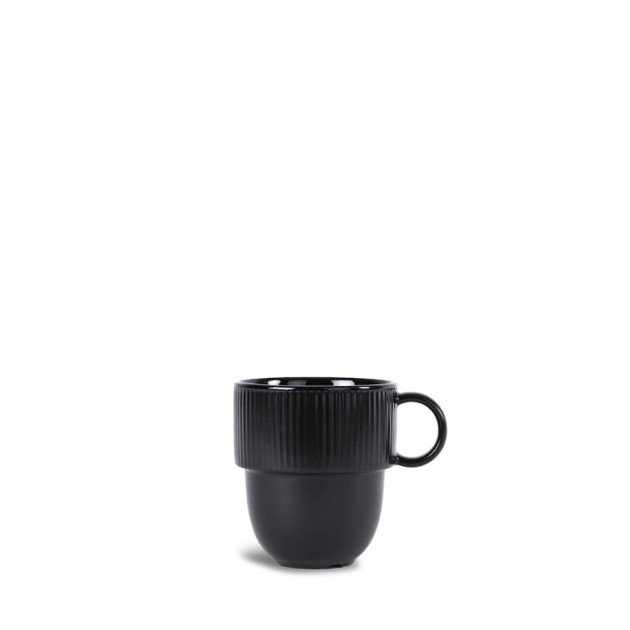 INKA Kubek z uchem, czarny
