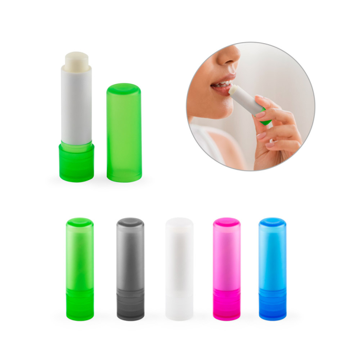 JOLIE VEGAN. Wegański balsam do ust, wykonany z ABS (100% rABS) i PP, z aromatem waniliowym