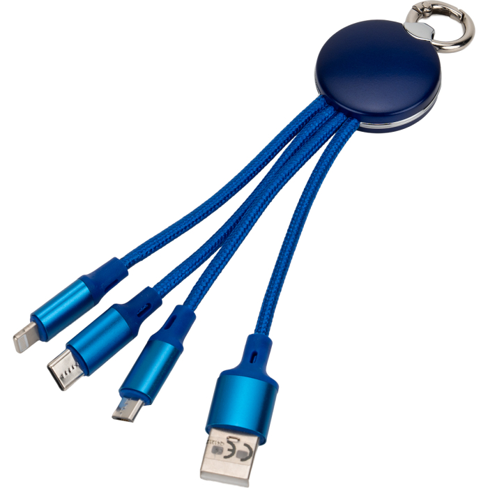 Kabel do ładowania 3w1, niebieski
