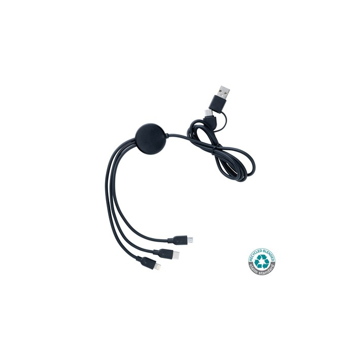 Kabel do ładowania 6 w 1 RABS black