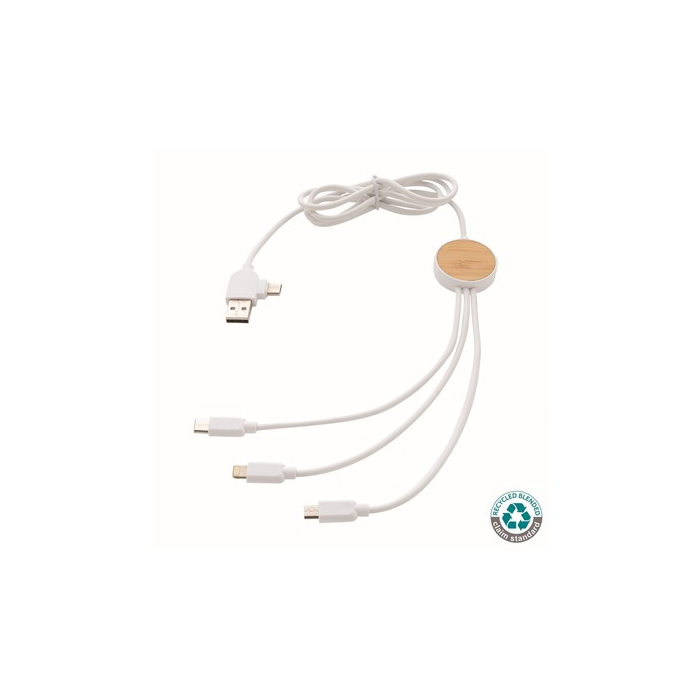 Kabel do ładowania Ontario biały