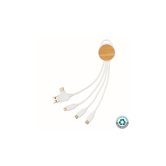 Kabel do ładowania Ontario biały