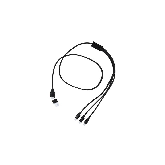 Kabel do ładowania z aluminium z recyklingu czarny