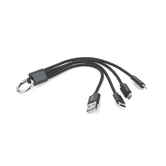 Kabel USB 3 w 1 TAUS czarny