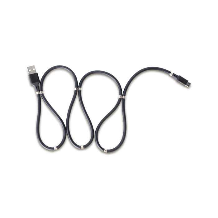 Kabel z magnesami Connect, czarny