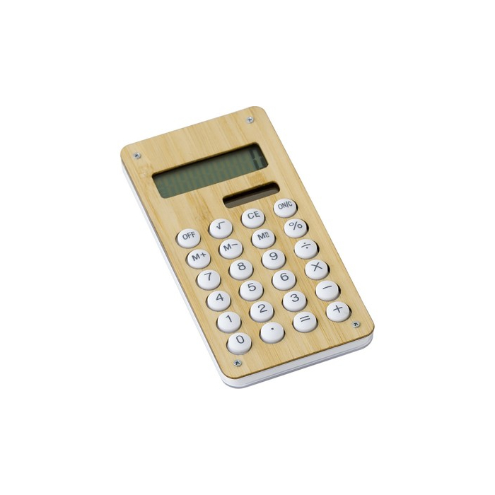 Kalkulator, gra labirynt z kulką, panel słoneczny drewno