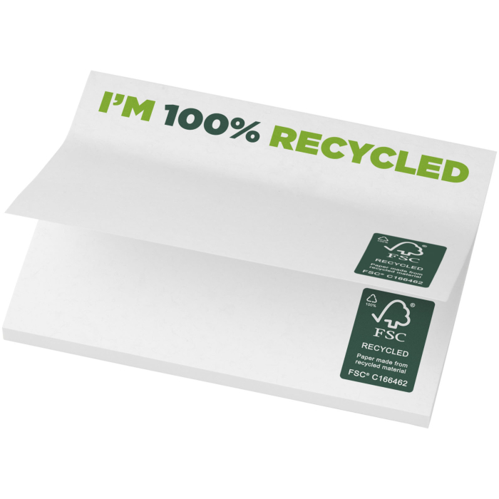 Karteczki samoprzylepne z recyklingu o wymiarach 100 x 75 mm Sticky-Mate® Karteczki samoprzylepne z recyklingu o wymiarach 100 x 75 mm Sticky-Mate®