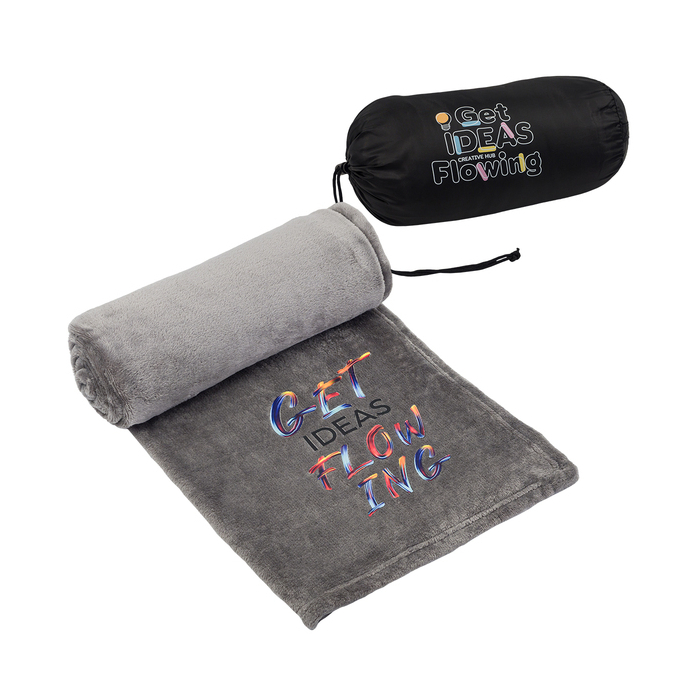 Koc w pokrowcu Eddie, szary