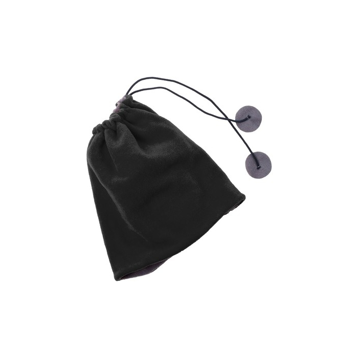 Komin 2 w 1, ocieplacz na szyję i czapka czarny