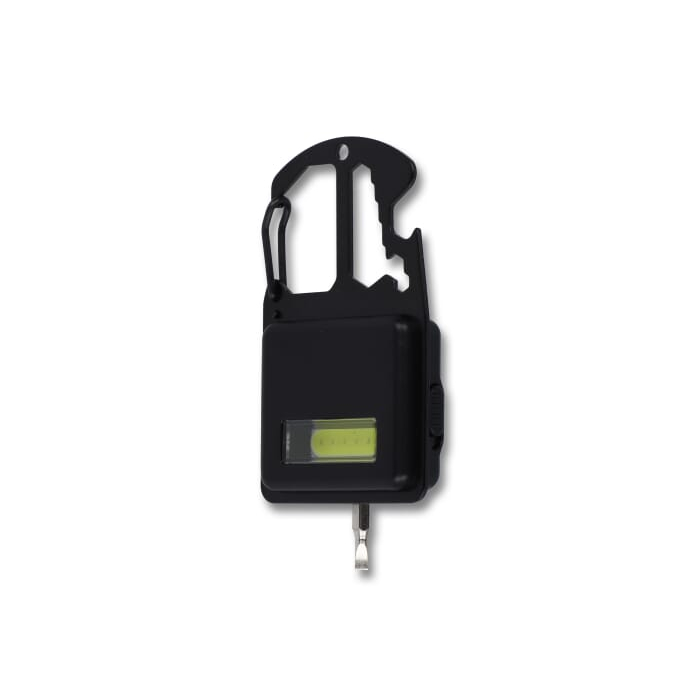 Kompaktowe narzędzie wielofunkcyjne z R-ABS i metalu 7 funkcji, czarny