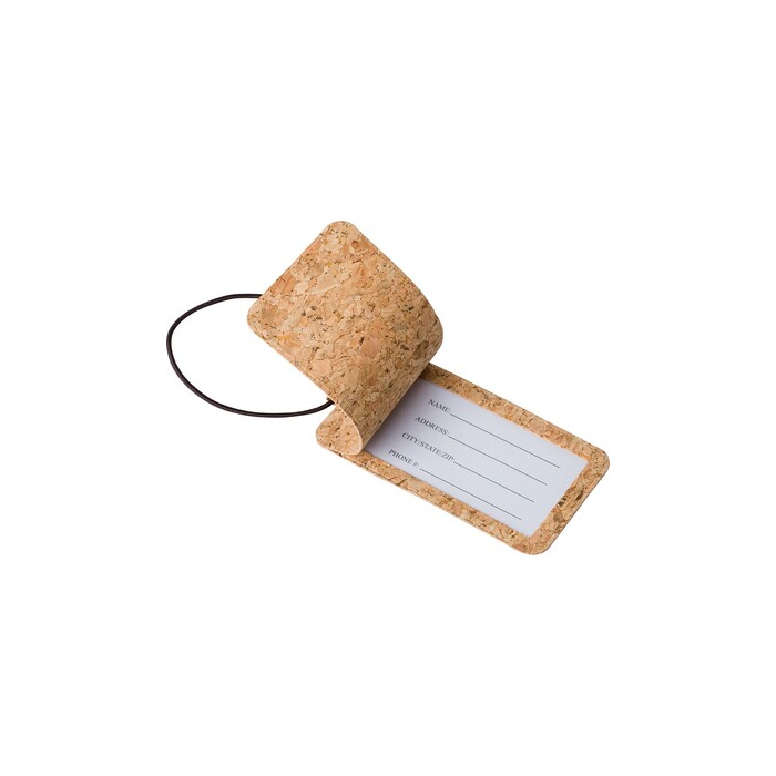 Korkowa zawieszka do bagażu brązowy