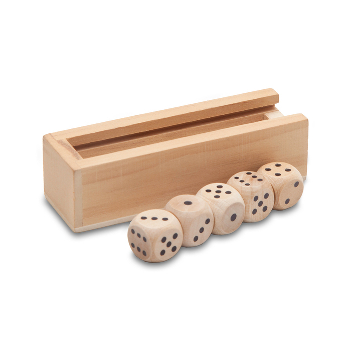 Kości do gry Roll-it, brązowy