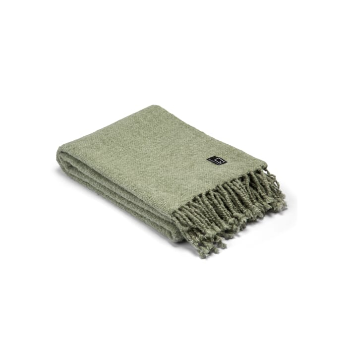 Kosta Linnewafveri Sjövallen Plaid 130x170 cm, zielony