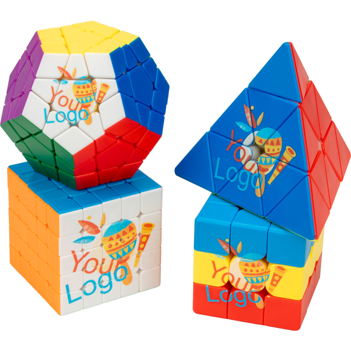 Kostka - układanka logiczna, wielokolorowy