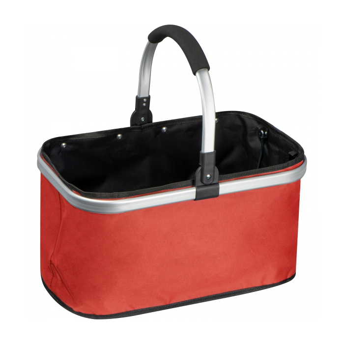 Kosz na zakupy, czerwony