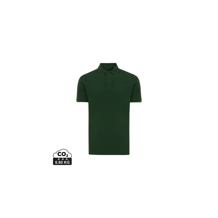 Koszulka polo z bawełny z recyklingu Iqoniq Yosemite zielony