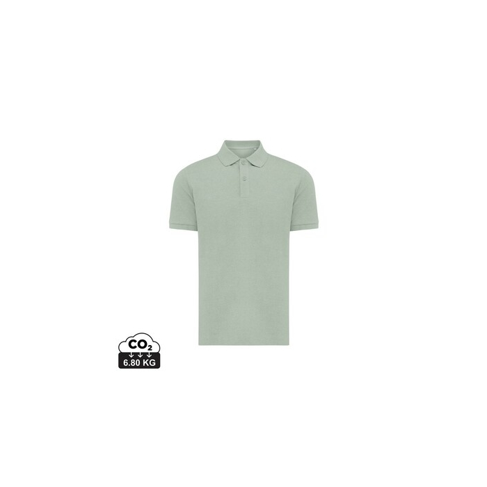Koszulka polo z bawełny z recyklingu Iqoniq Yosemite zielony