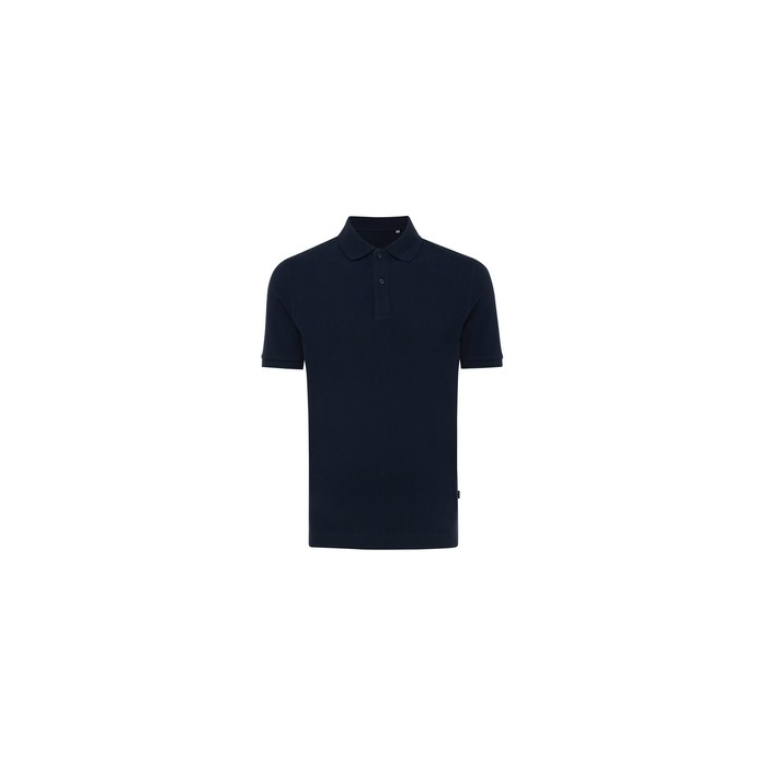 Koszulka polo z bawełny z recyklingu Iqoniq Yosemite niebieski