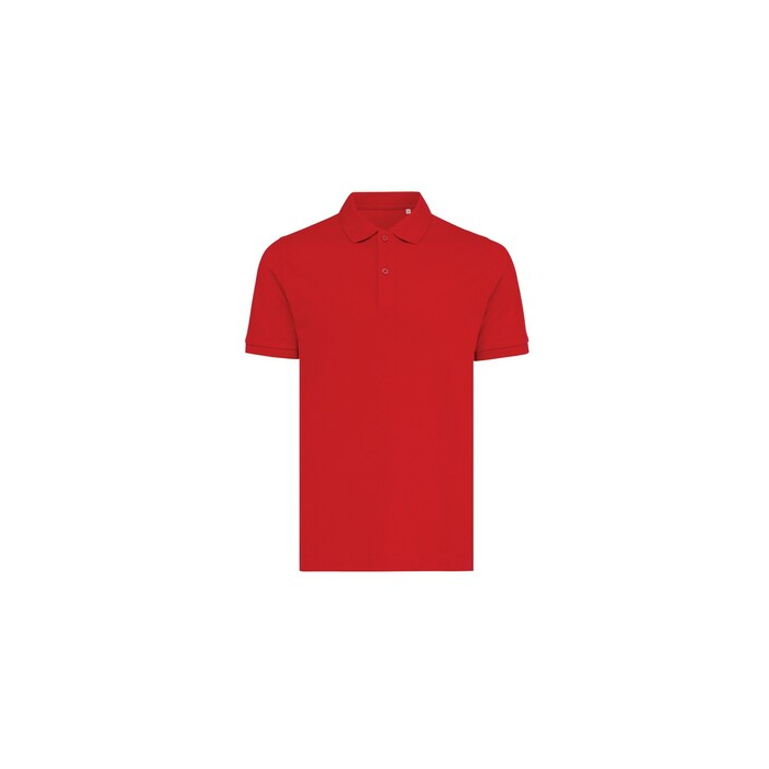 Koszulka polo z bawełny z recyklingu Iqoniq Yosemite czerwony