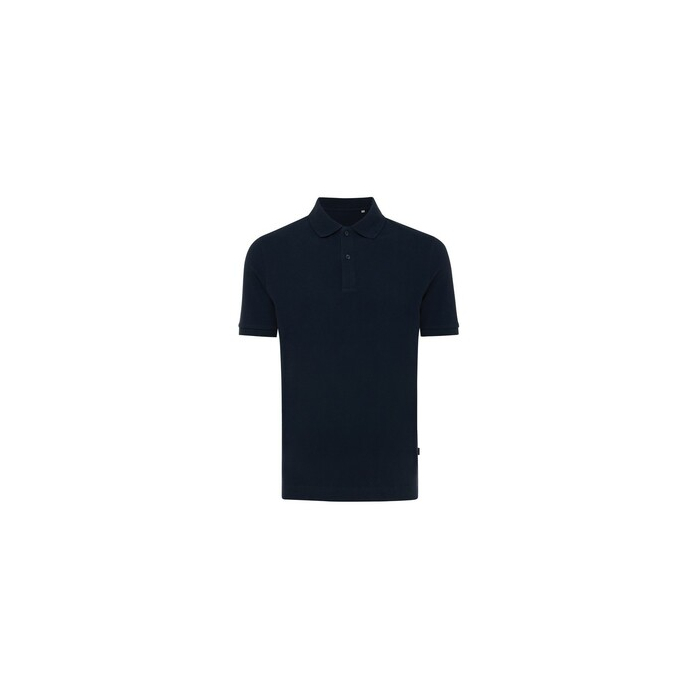 Koszulka polo z bawełny z recyklingu Iqoniq Yosemite niebieski