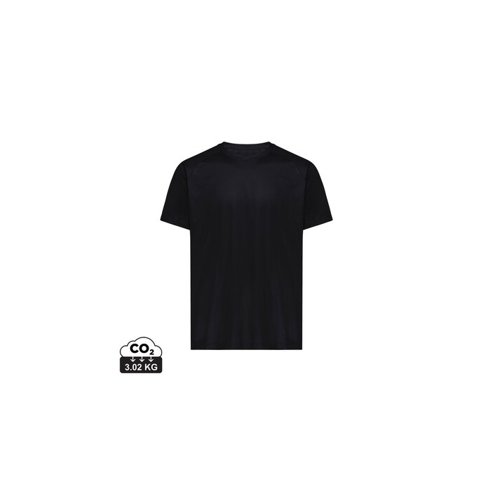 Koszulka sportowa Iqoniq Tikal, poliester z recyklingu czarny