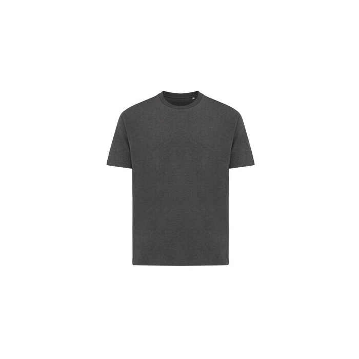 Koszulka z bawełny z recyklingu Iqoniq Teide szary